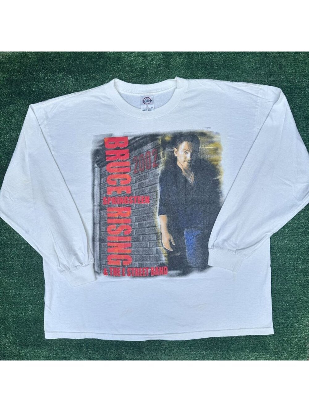 Vintage Y2K Bruce Springsteen E Street Band T-Shirt White XL 2002 Tour Concert